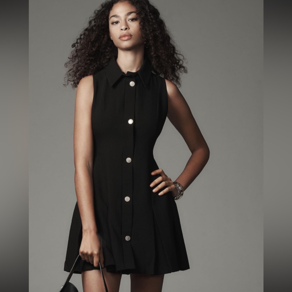 Maeve Black Mini Dress